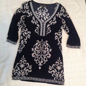 WHBM Printed Tunic Top